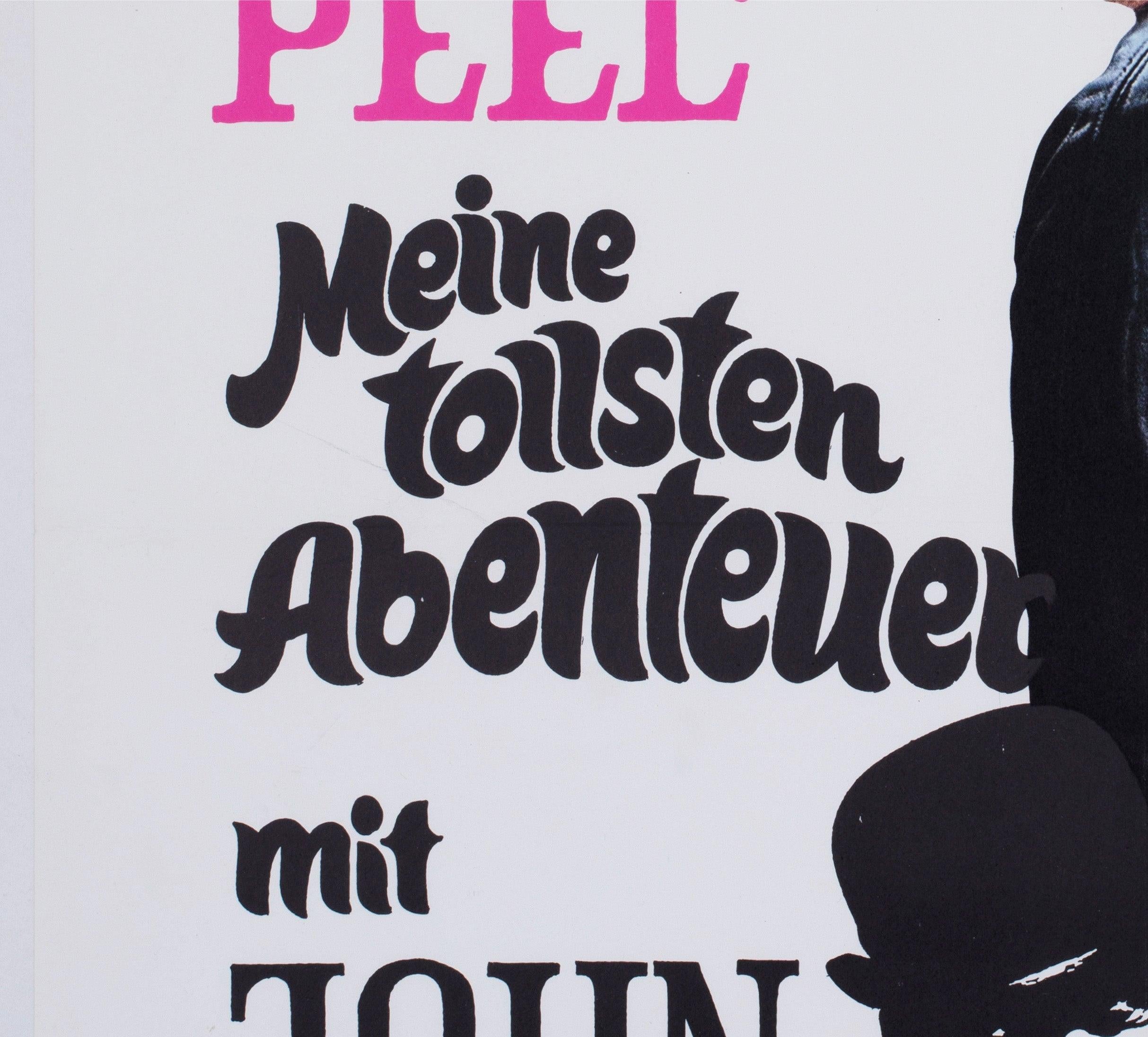 Linen The Avengers 1968 German Film Poster For Sale