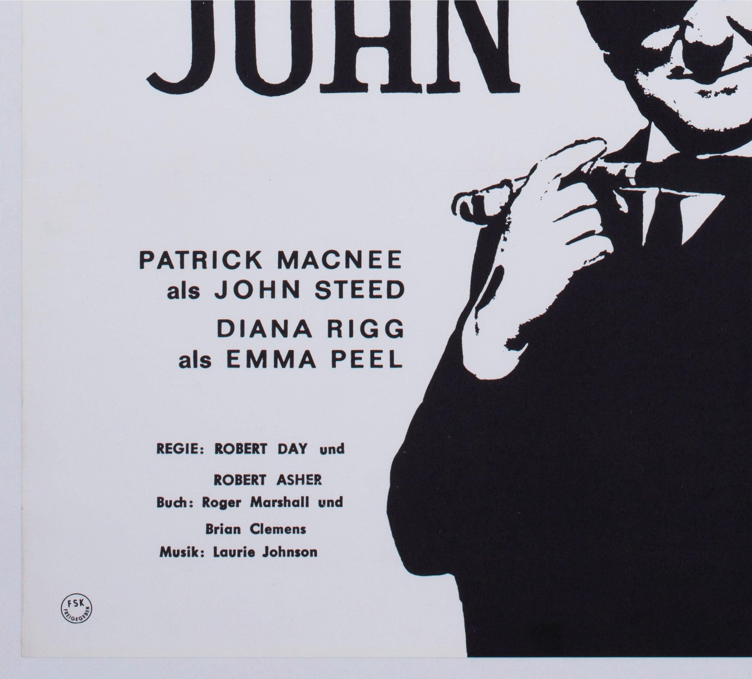 The Avengers 1968 German Film Poster For Sale 2