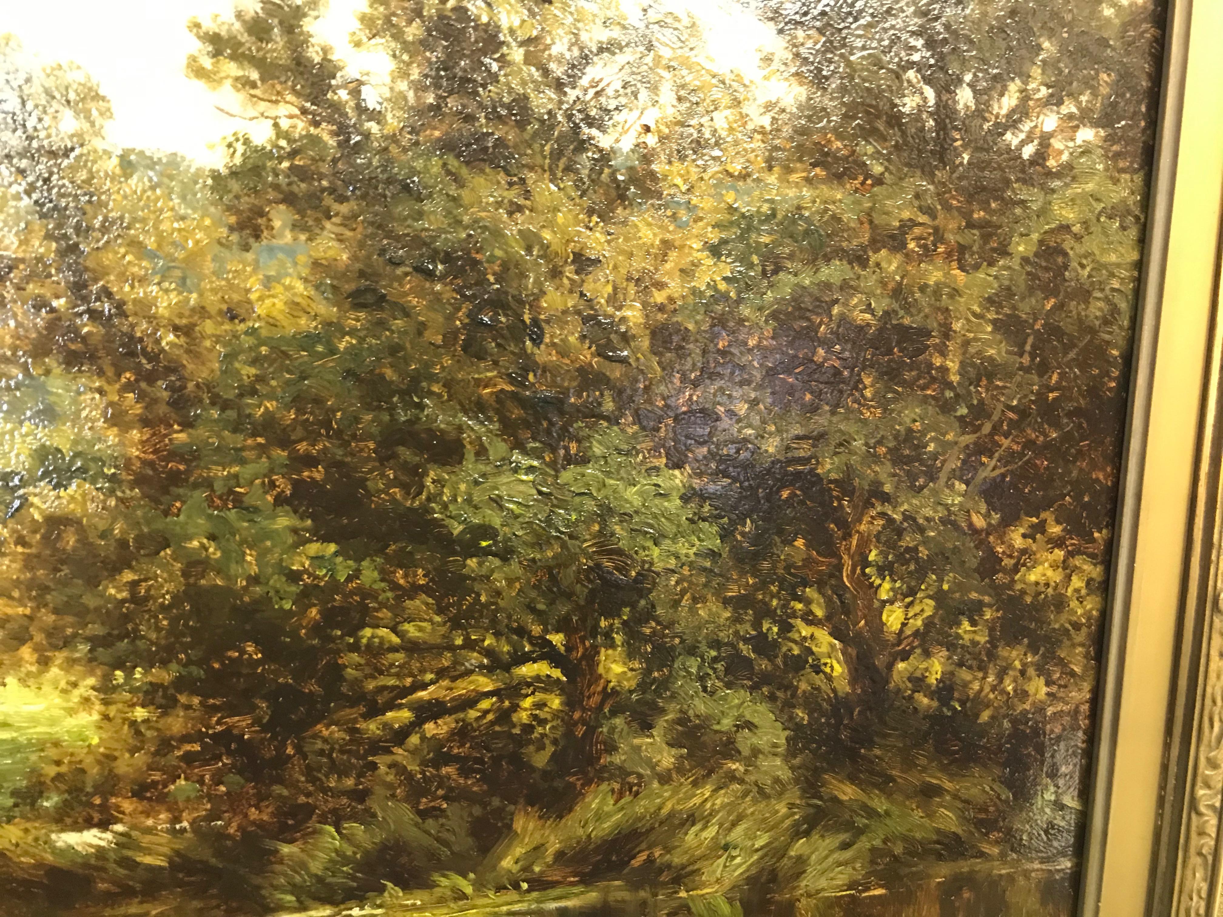 Oiled 'The Avon' Ringwood, Hampshire by Henry H. Parker '1858-1930'