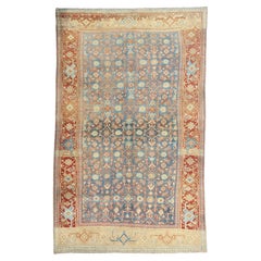 The Azure Citadel: An Antique Persian Bijar Masterpiece of Enduring Prestige