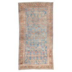The Azure Court: A Late 19th Century Persian Bijar Masterpiece of Noble Grace