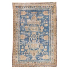 The Azure Heirloom: A Vintage Persian Malayer Masterpiece of Tribal Nobility