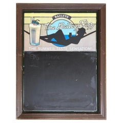 The Bailey's Fizz Female Silhouette in Hammock Chalkboard Bar Sign