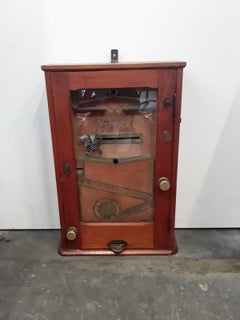 "the Bajazzo" Wooden Slot Machine, Art Nouveau Slot Machine