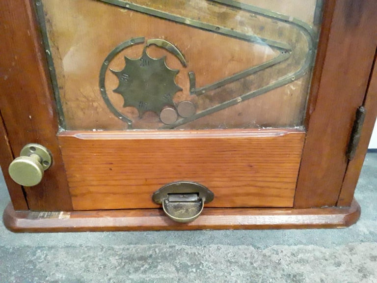 "the Bajazzo" Wooden Slot Machine, Art Nouveau Slot Machine at 1stDibs