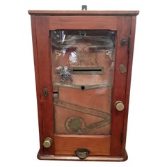 Used "the Bajazzo" Wooden Slot Machine, Art Nouveau Slot Machine