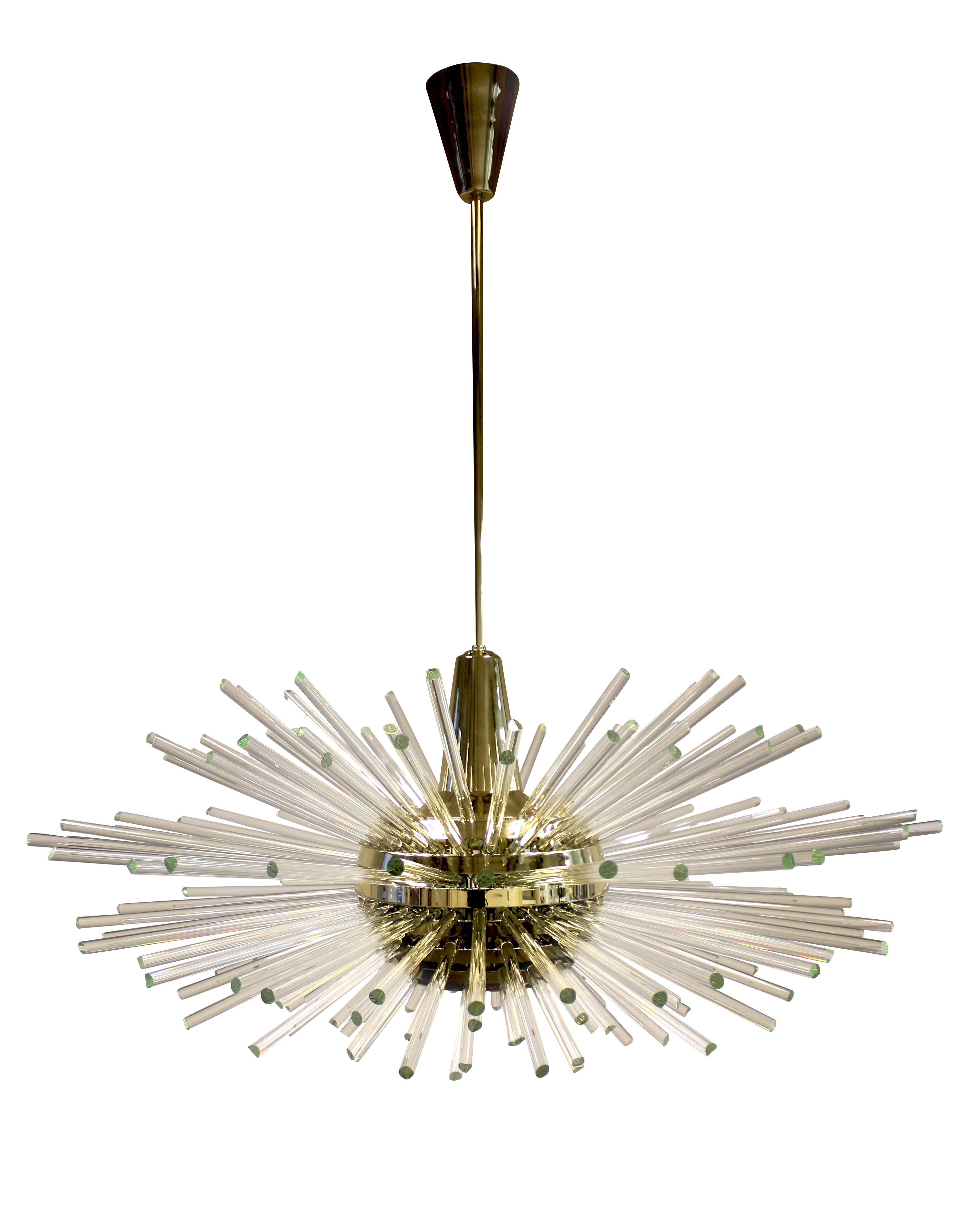 The famous Miracle chandelier designed by the owner Prof. Friedl Bakalowits in 1960 can be made in various sizes from 35 cm until 3 meter.
Any surface colour is possible and it still is made exactely after the designs and with the moulds from the