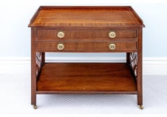 The Baker Historic Charleston Collection Mahogany Rolling Buffet Server