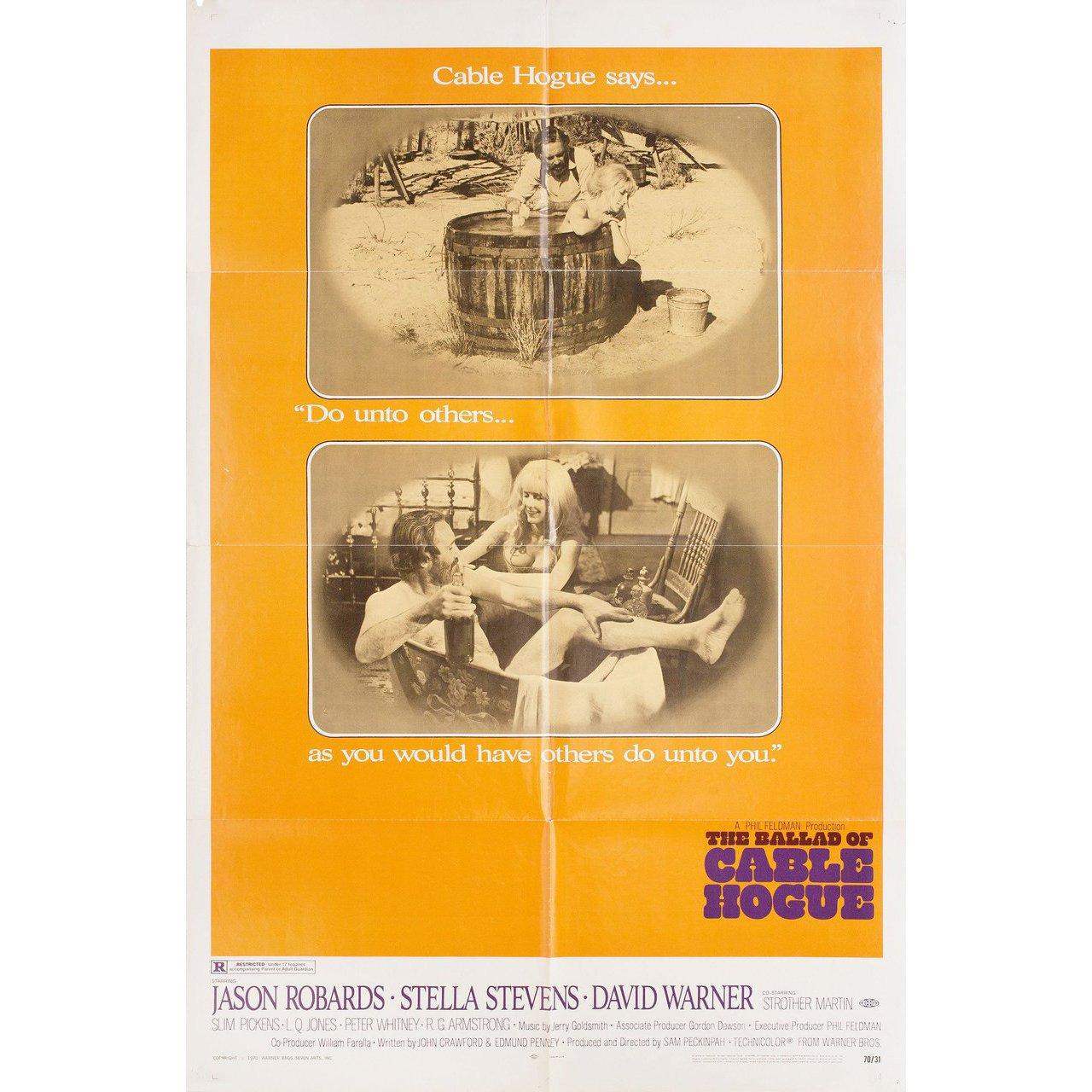 Original 1970 U.S. one sheet poster for. Very good-fine condition, folded. Many original posters were issued folded or were subsequently folded. Please note: the size is stated in inches and the actual size can vary by an inch or more.