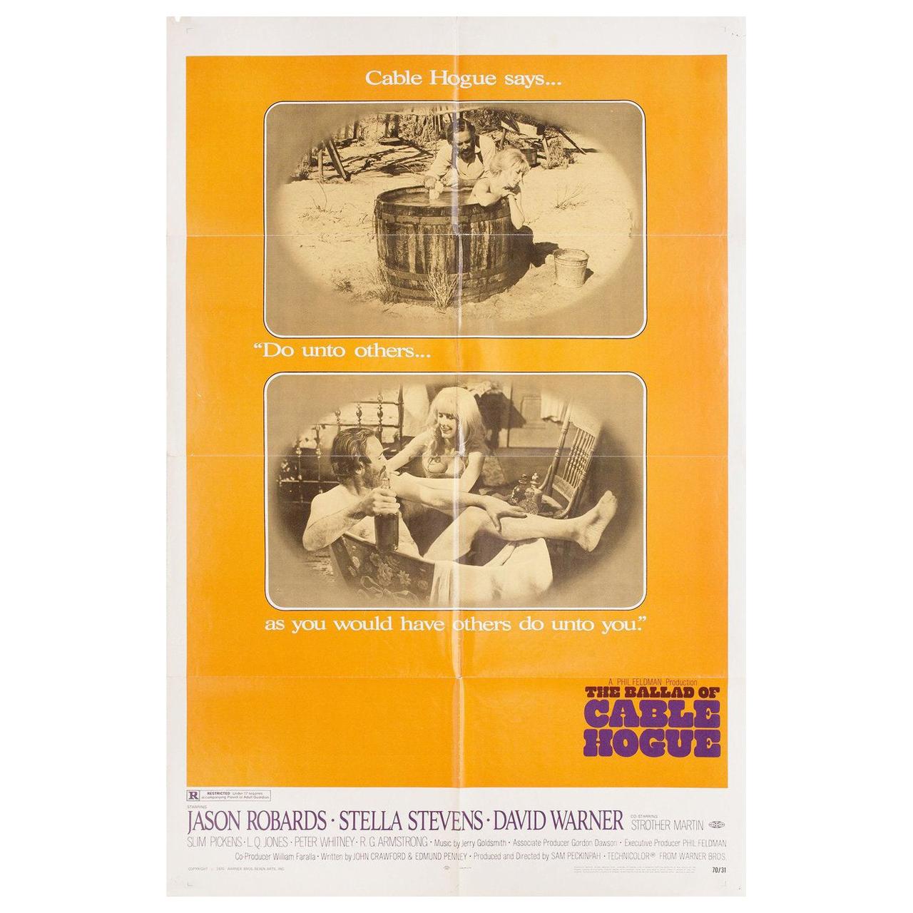 The Ballad of Cable Hogue 1970 U.S. One Sheet Film Poster