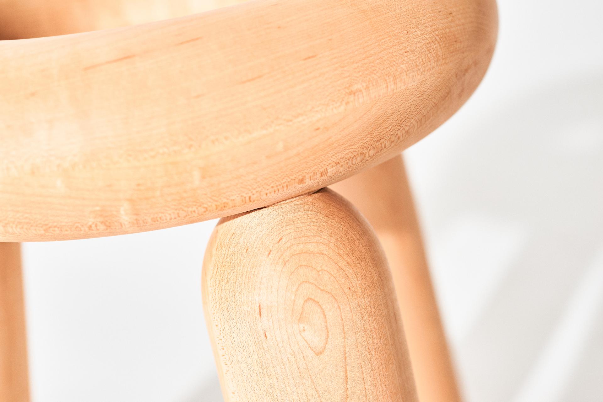 American The Balloon Stool Collection - Solid Maple Stools - Small Size For Sale