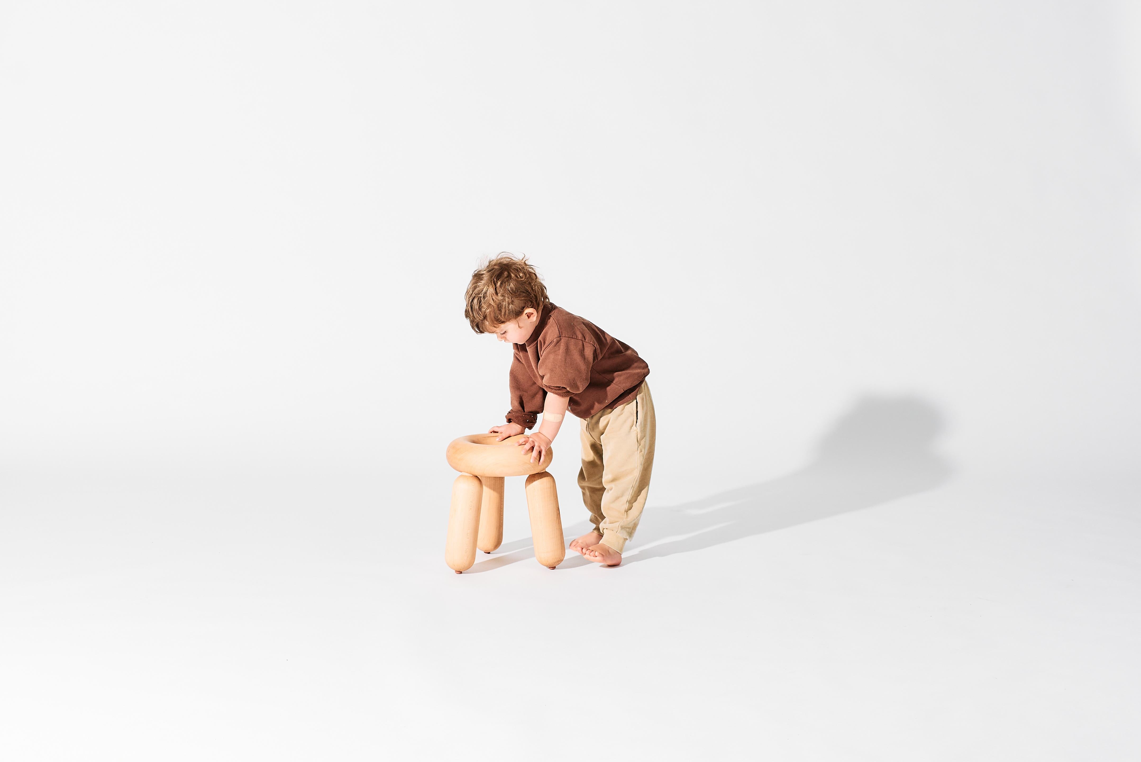 Joinery The Balloon Stool Collection - Solid Maple Stools - Small Size For Sale