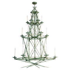 The Bamboo Folly Chandelier by David Duncan Studio