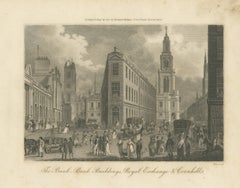The Bank, Bank Buildings, Royal Exchange and Cornhill, 1804