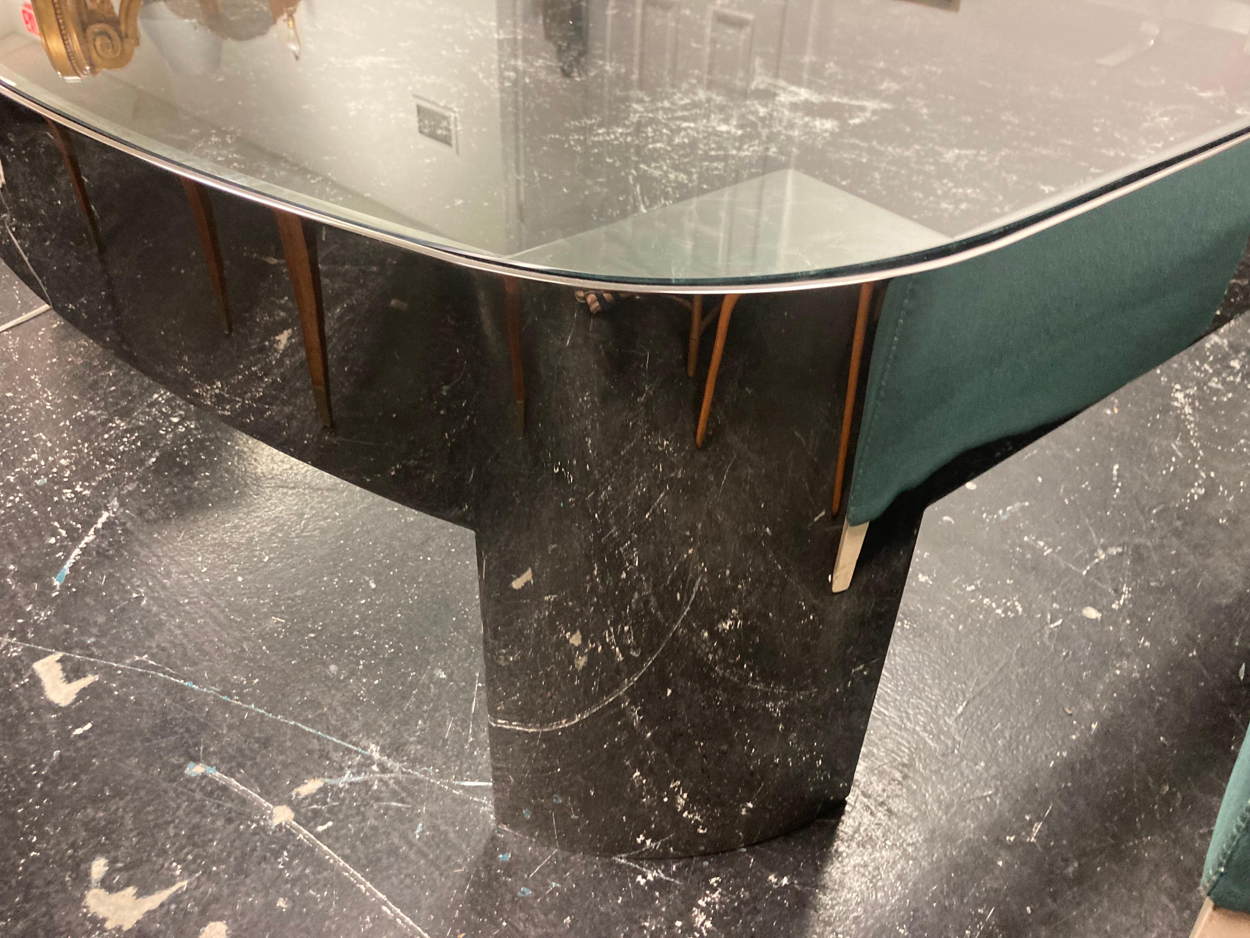 Banker Coffee Table by Karl Springer In Good Condition In East Hampton, NY