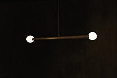 Barbell, Solid Brass Ceiling Lamp by Candas Design