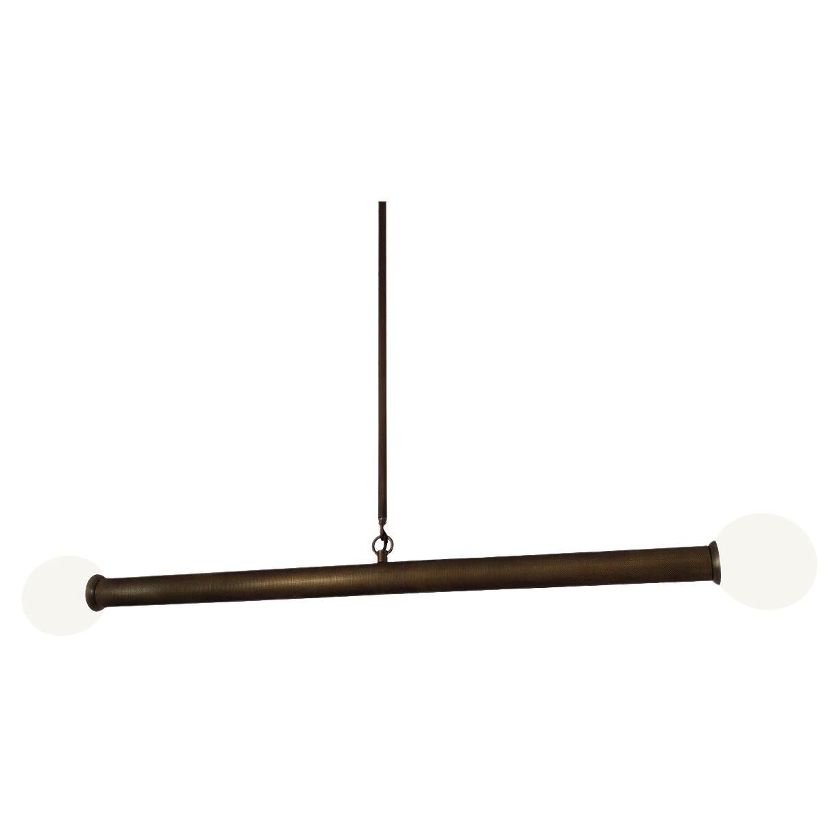 Barbell, Solid Brass Ceiling Lamp by Candas Design For Sale