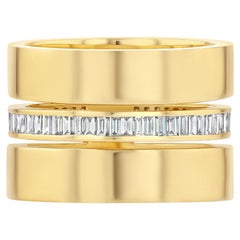 The Barbette Ring Bracelet cigare en émail noir et diamant de 2,5 carats