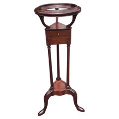 Vintage The Barley Collection Hancrafted Mahogany Wash Stand Shaving / Plant Ptand