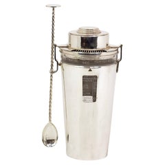 Used The Barman Art Deco Cocktail Shaker