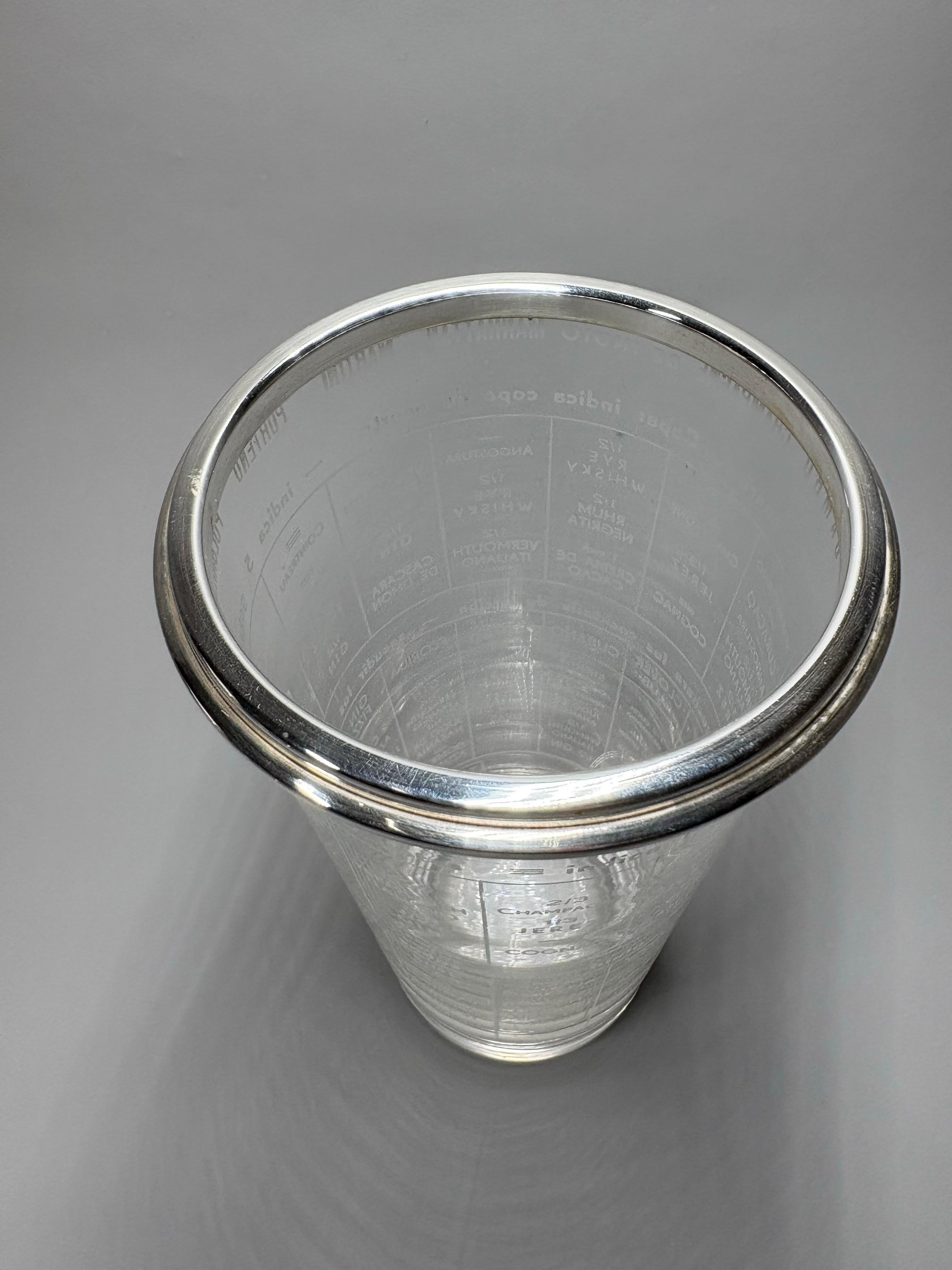 'The Barman' Art Deco Rezept Cocktail Shaker von Ghiso um 1930 im Angebot 4