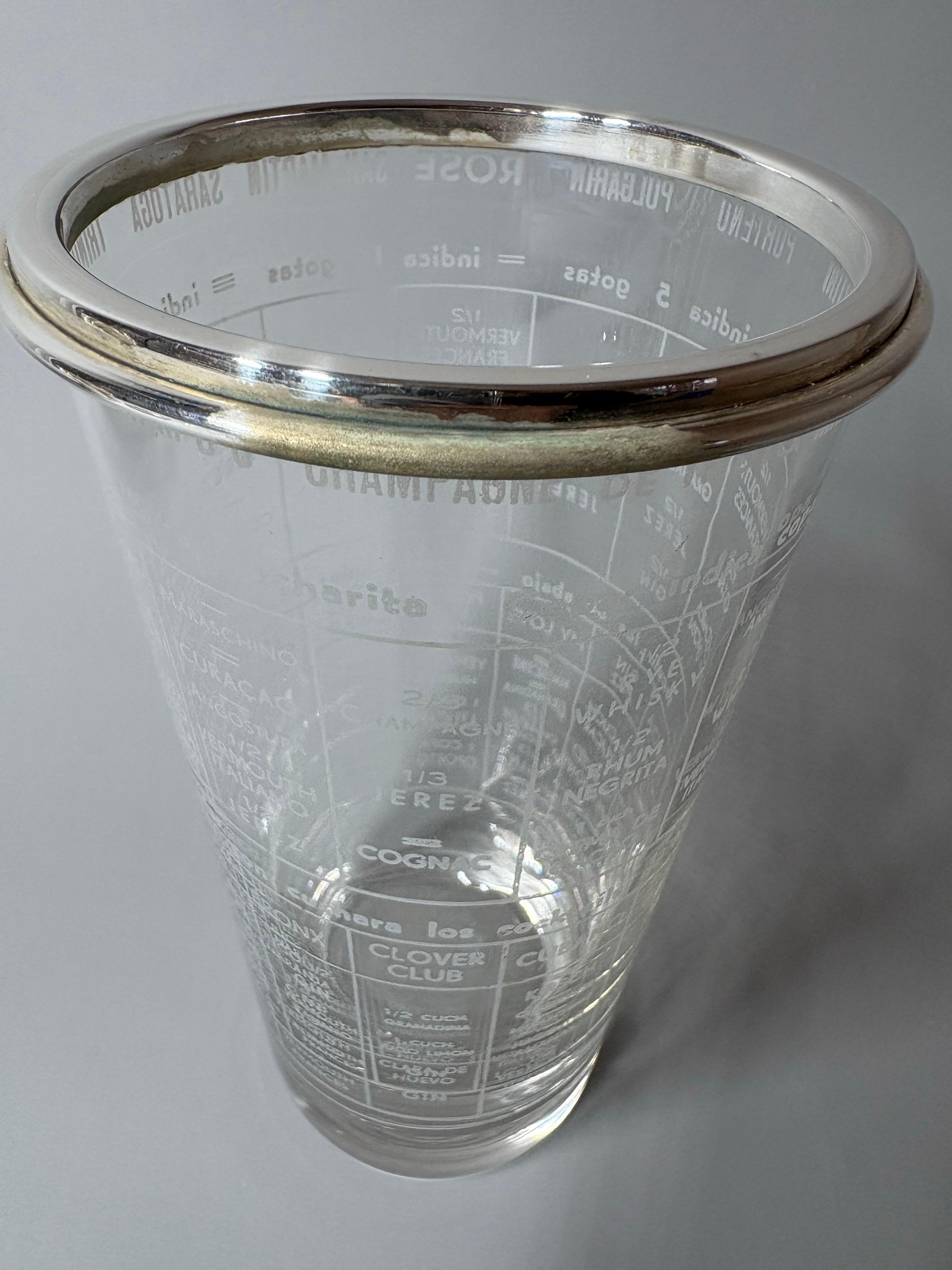 'The Barman' Art Deco Rezept Cocktail Shaker von Ghiso um 1930 im Angebot 5