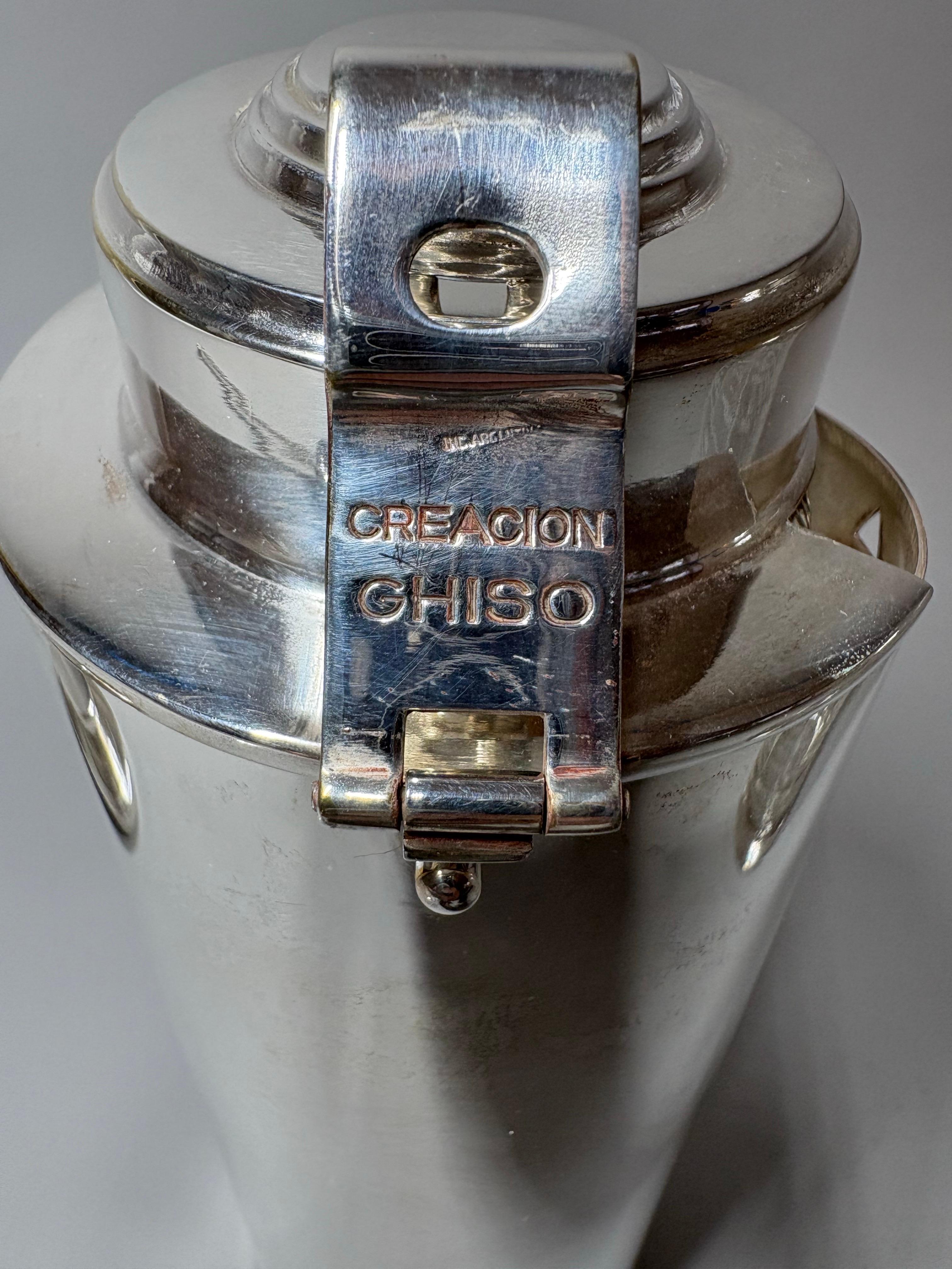 'The Barman' Art Deco Rezept Cocktail Shaker von Ghiso um 1930 im Angebot 8