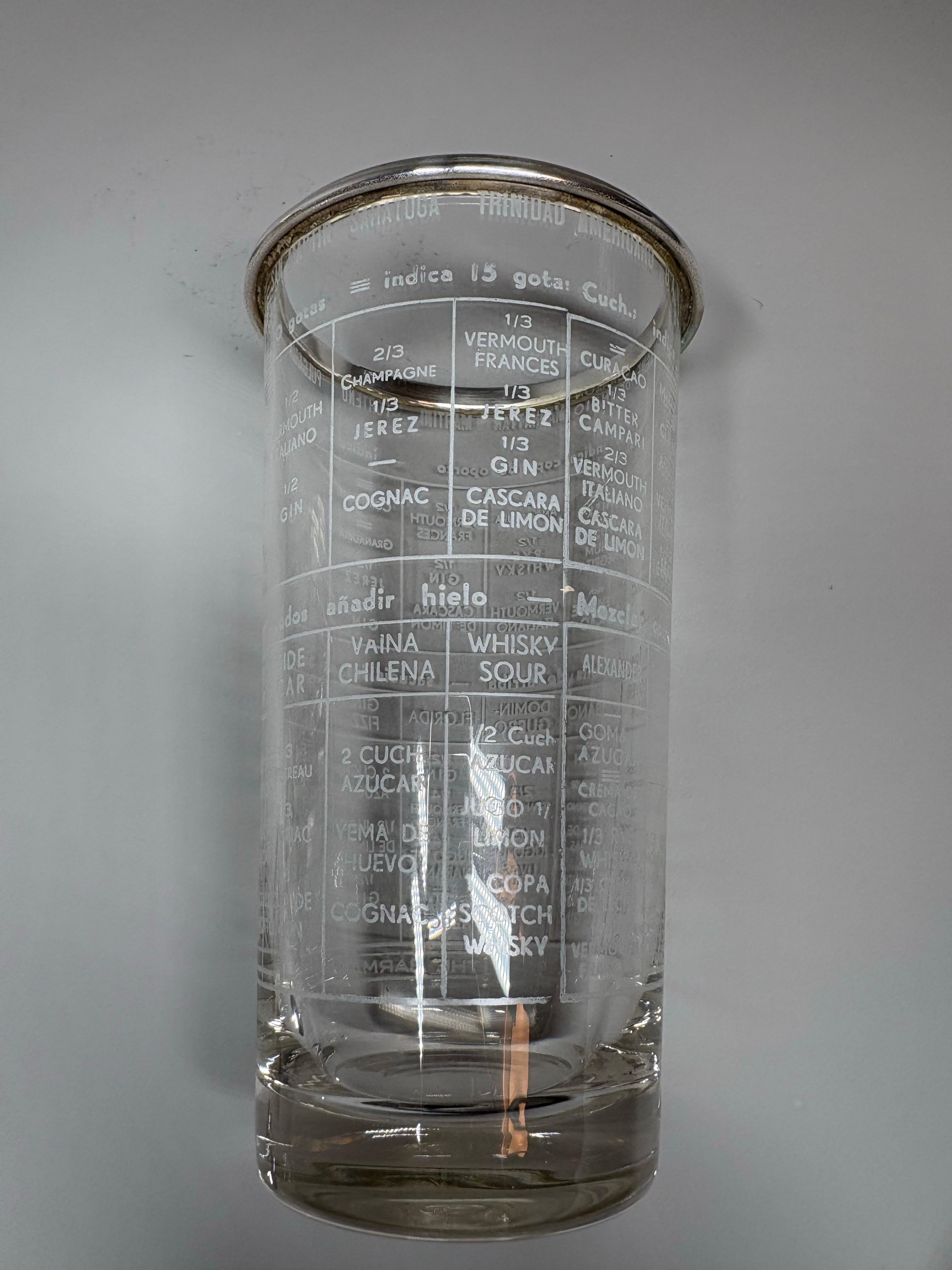 'The Barman' Art Deco Rezept Cocktail Shaker von Ghiso um 1930 im Angebot 2