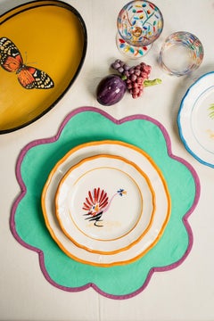The Barn Hand-Painted Ceramic Salad Plate - Mix Set of 4