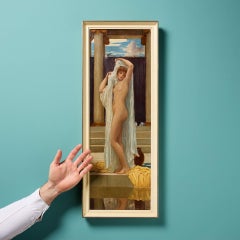 "El baño de Psique" (1892) Óleo sobre lienzo enmarcado