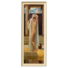 Antique ‘The Bath of Psyche’ (1892) Framed Oil on Canvas