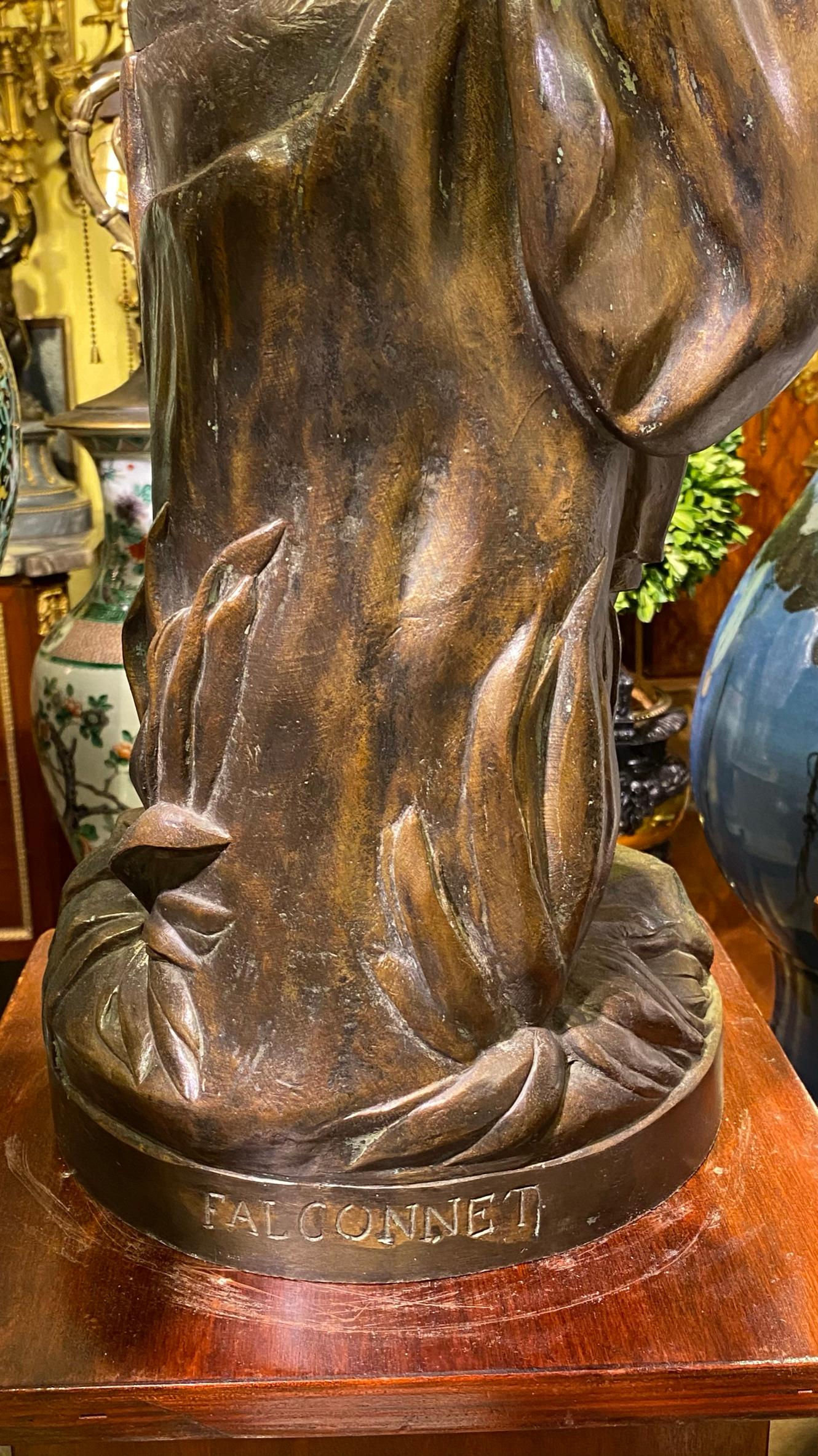 Sculpture en bronze « Le baigneur » d'après Etienne Falconnet en vente 1