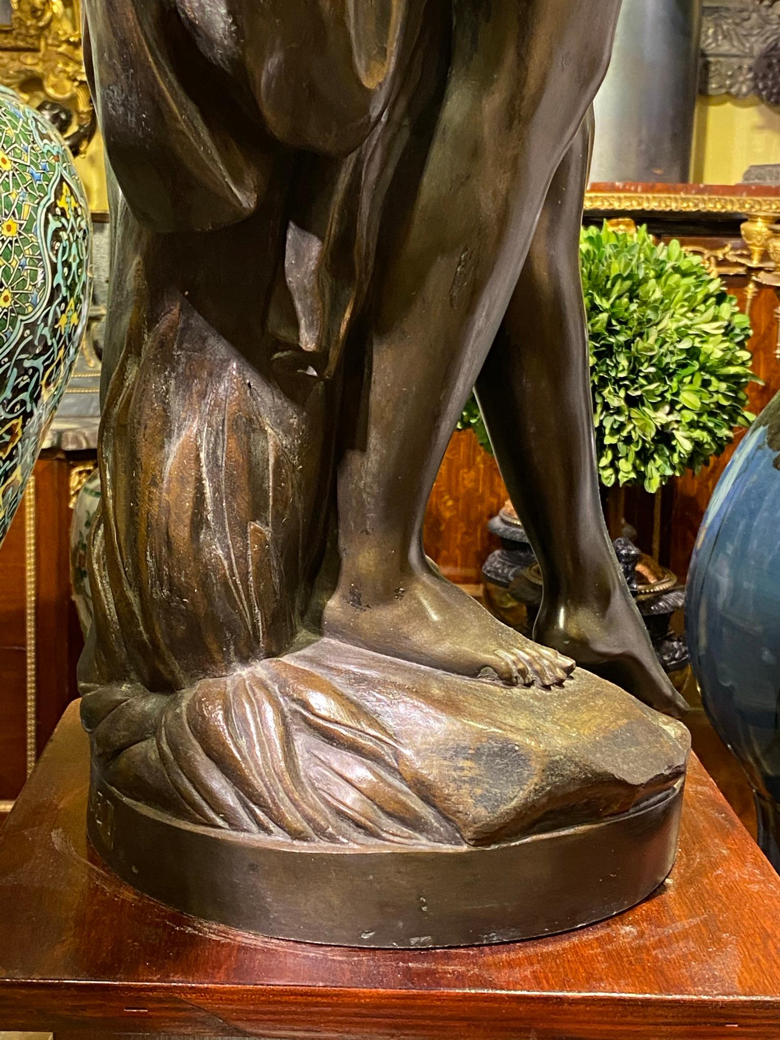 Sculpture en bronze « Le baigneur » d'après Etienne Falconnet en vente 2