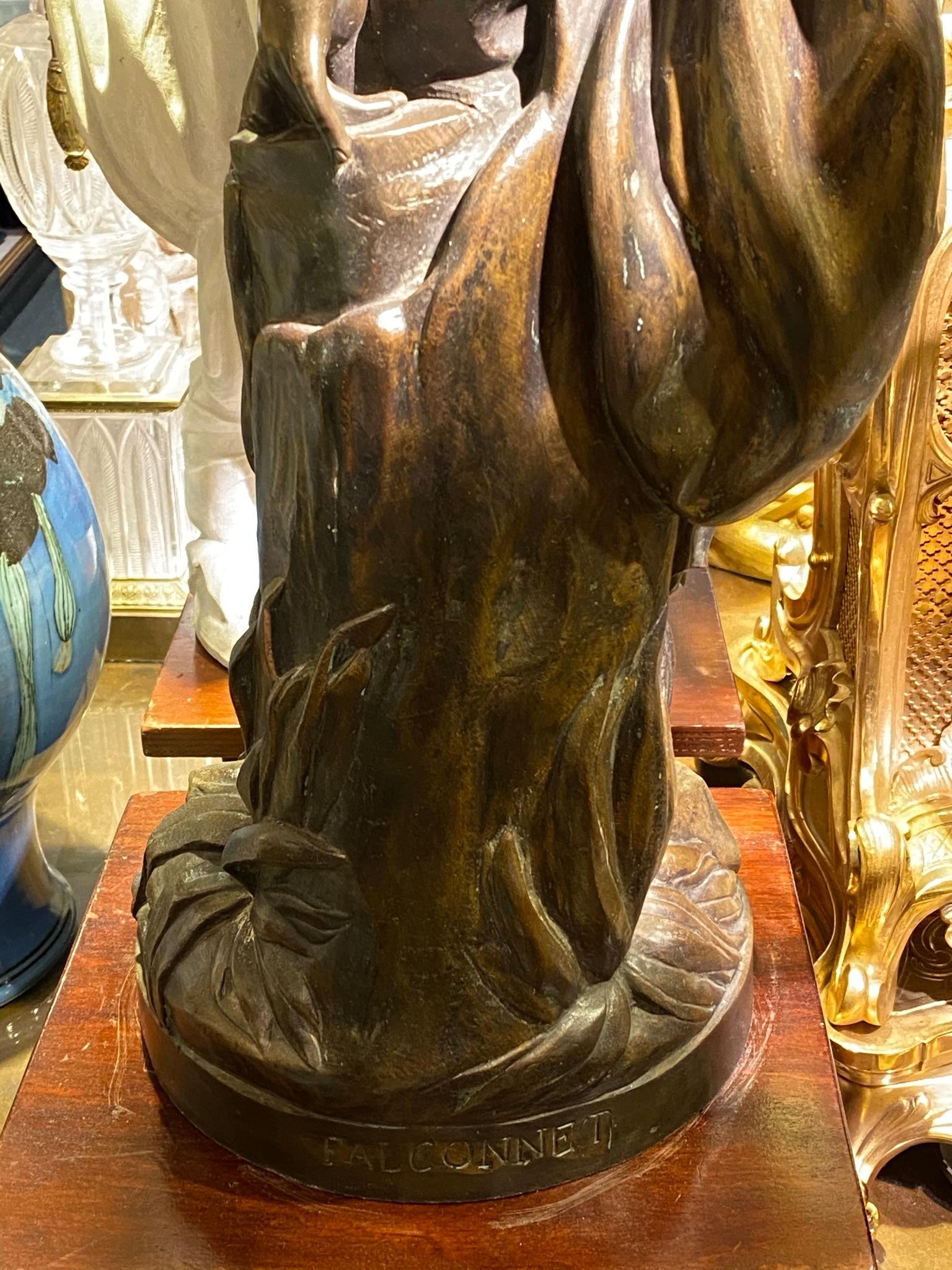 Sculpture en bronze « Le baigneur » d'après Etienne Falconnet en vente 5