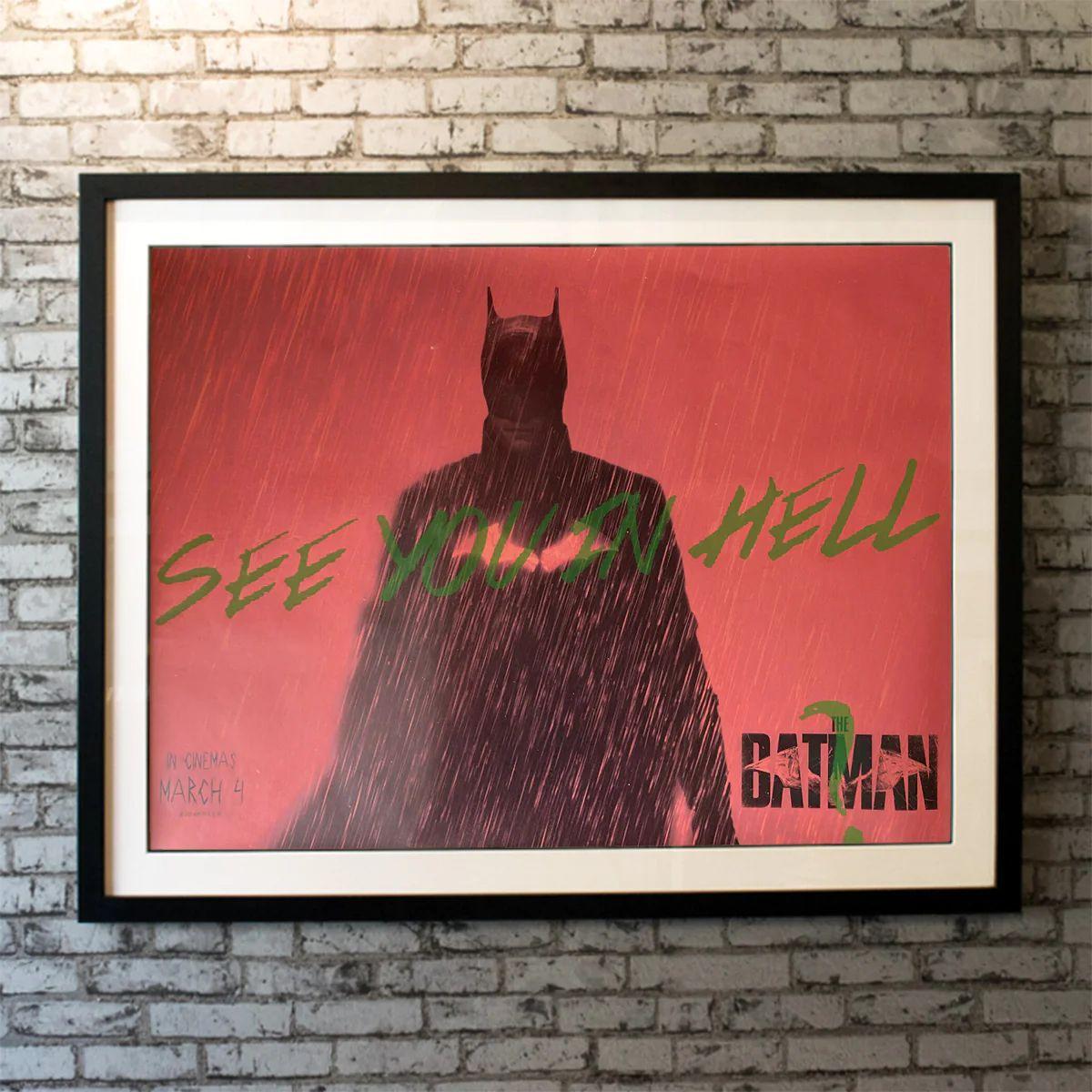 The Batman, Unframed Poster, 2022 *Rare*

Original British Quad (30 X 40 Inches). When a sadistic serial killer begins murdering key political figures in Gotham, Batman is forced to investigate the city's hidden corruption and question his family's