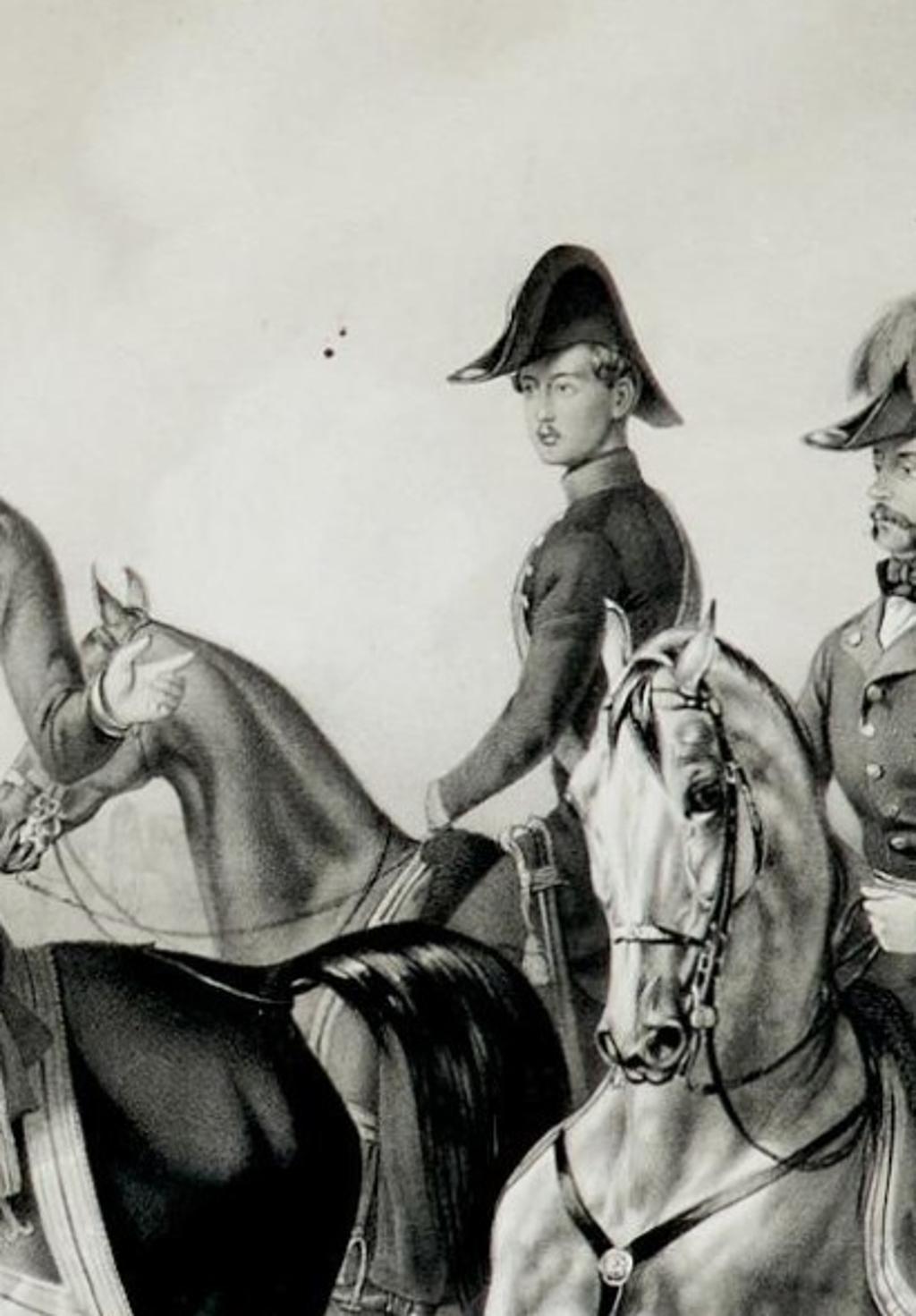 The Battle of Custoza, July 25, 1848: Commanding Officers Lead the Charge, 1850 In Good Condition For Sale In Langweer, NL