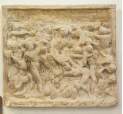 THE BATTLE OF THE CENTAURS - MICHELANGELO BUONARROTI - PLASTER CAST early 20th C