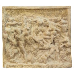 THE BATTLE OF THE CENTAURS - MICHELANGELO BUONARROTI - PLASTER CAST early 20th C
