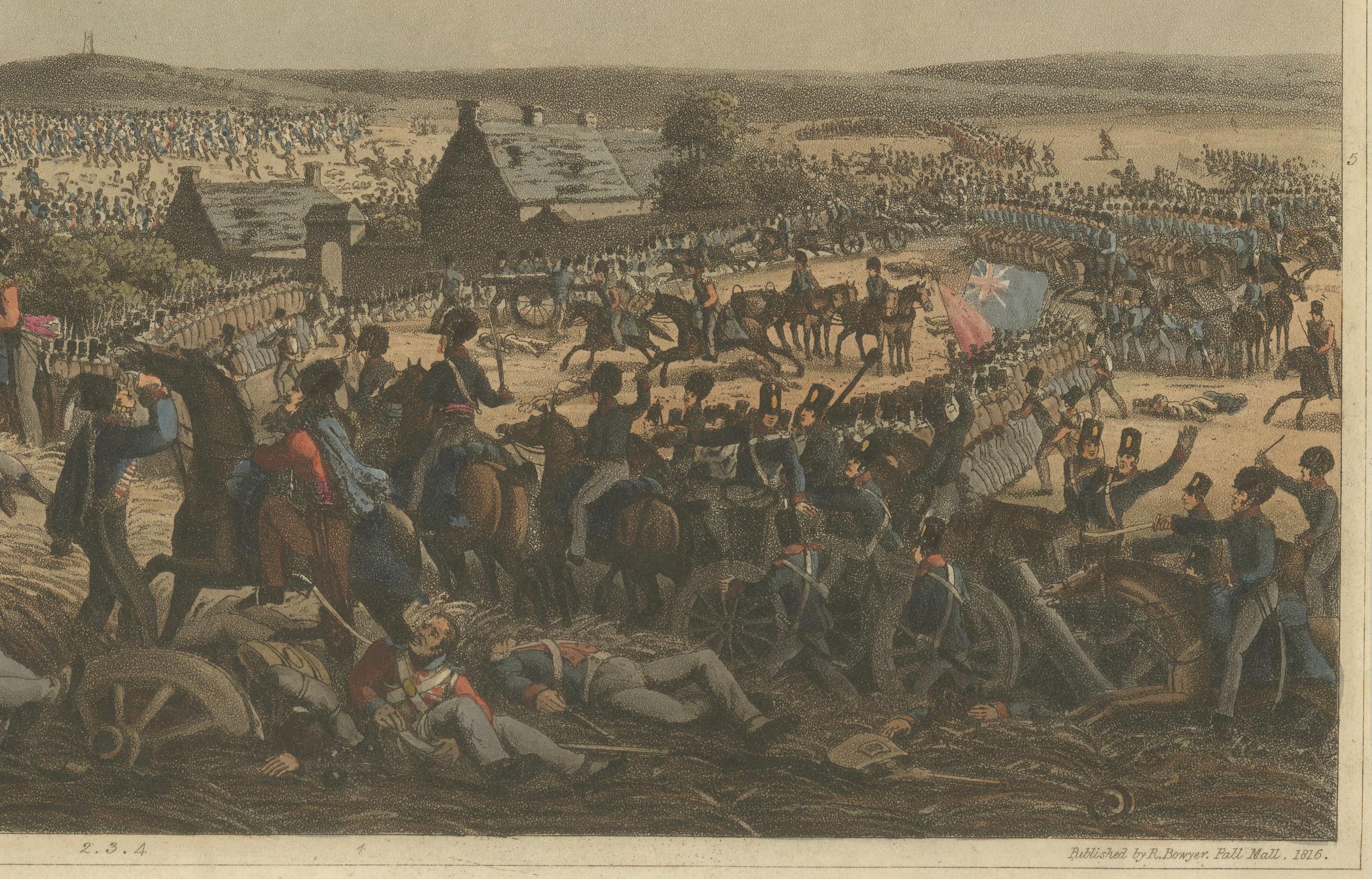 The Battle of Waterloo: The British Repel Napoleon's Final Attack, June 18, 1815  

Beschreibung:  

Dieser dramatische und detailreiche Stich, der 1816 als Teil von 