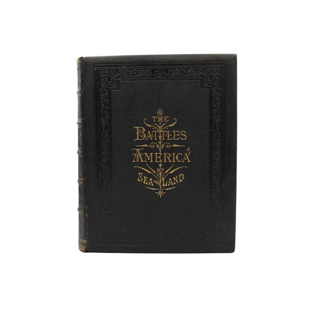 Embossed The Battles of America by Sea and Land by Robert Tomes and John Laird Wilson For Sale