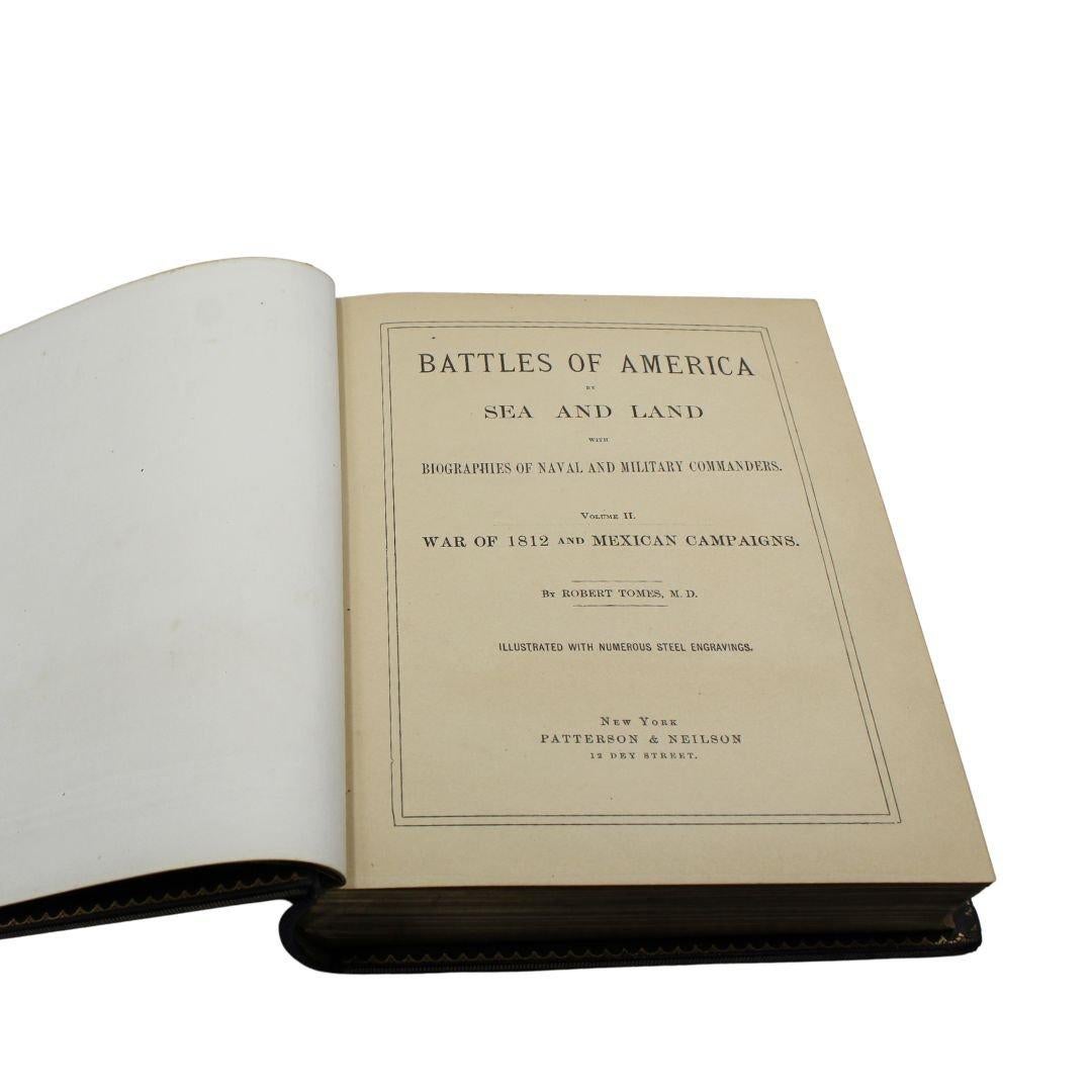 Late 19th Century The Battles of America by Sea and Land by Robert Tomes and John Laird Wilson For Sale