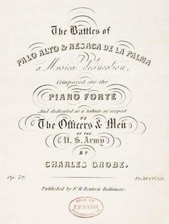 The Battles of Palo Alto & Resaca De La Palma, a Musical Delineation by Grobe