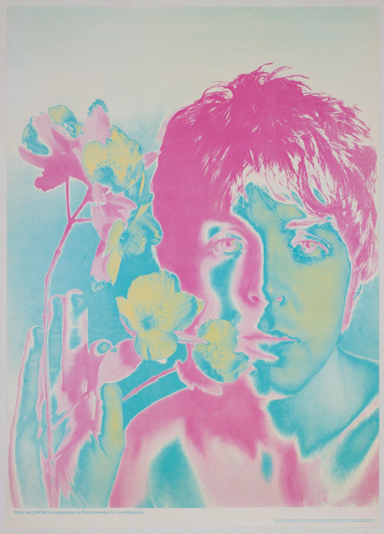 The Beatles 1967 Special Look Magazin Offset-Lithographie-Poster, Avedon (Leinen) im Angebot