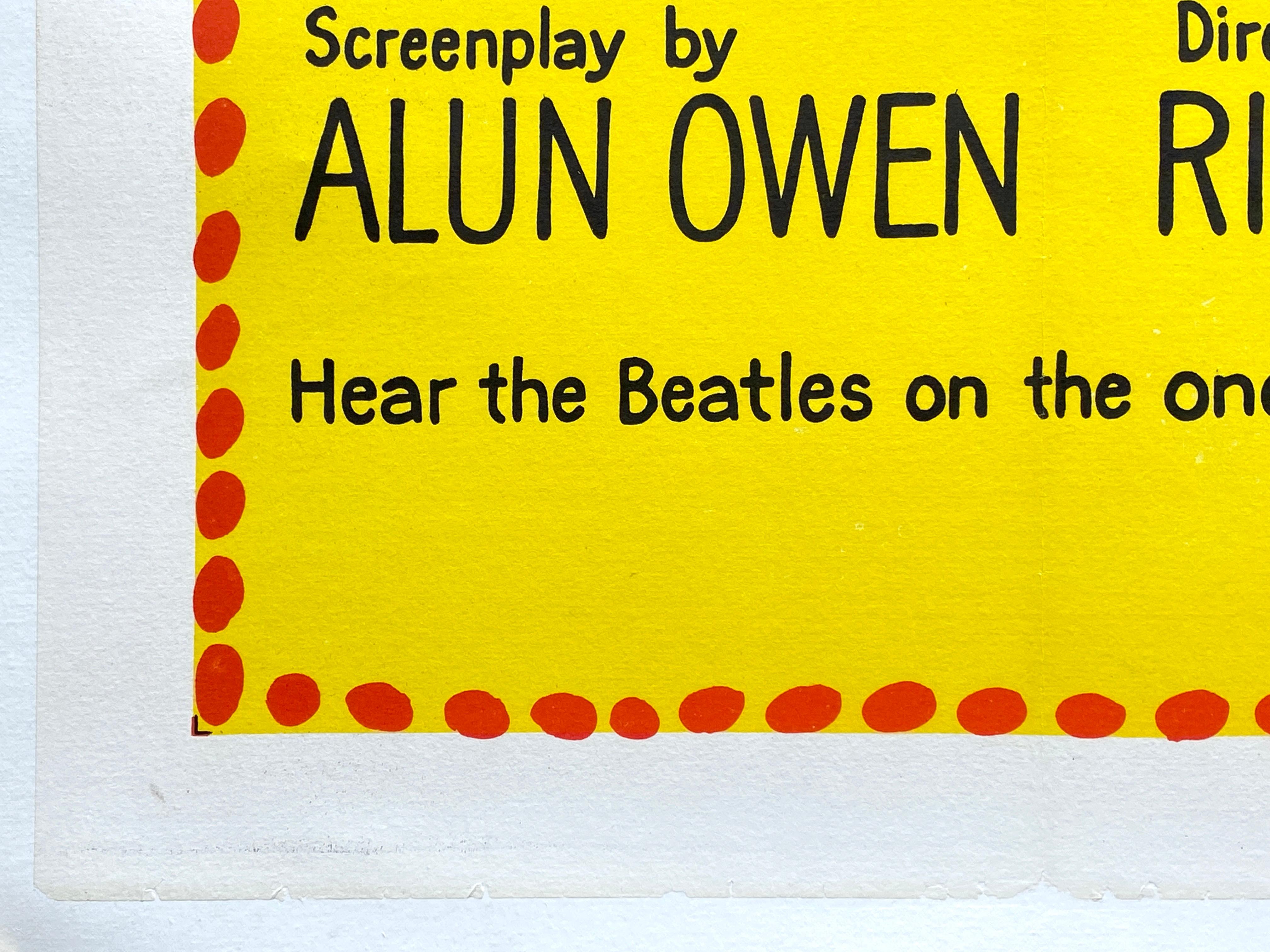 Poster cinematografico originale d'epoca dei The Beatles 