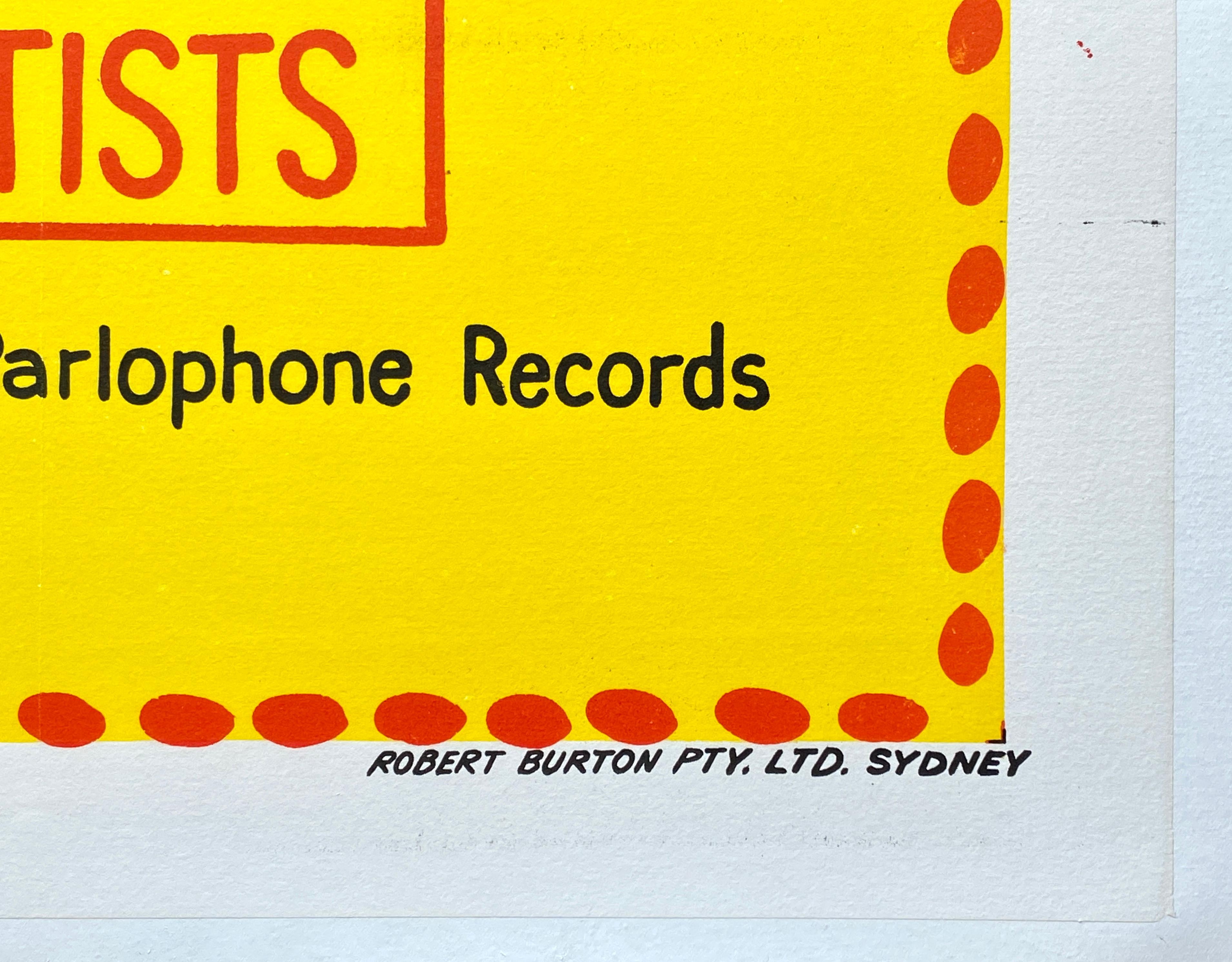 Poster cinematografico originale d'epoca dei The Beatles 