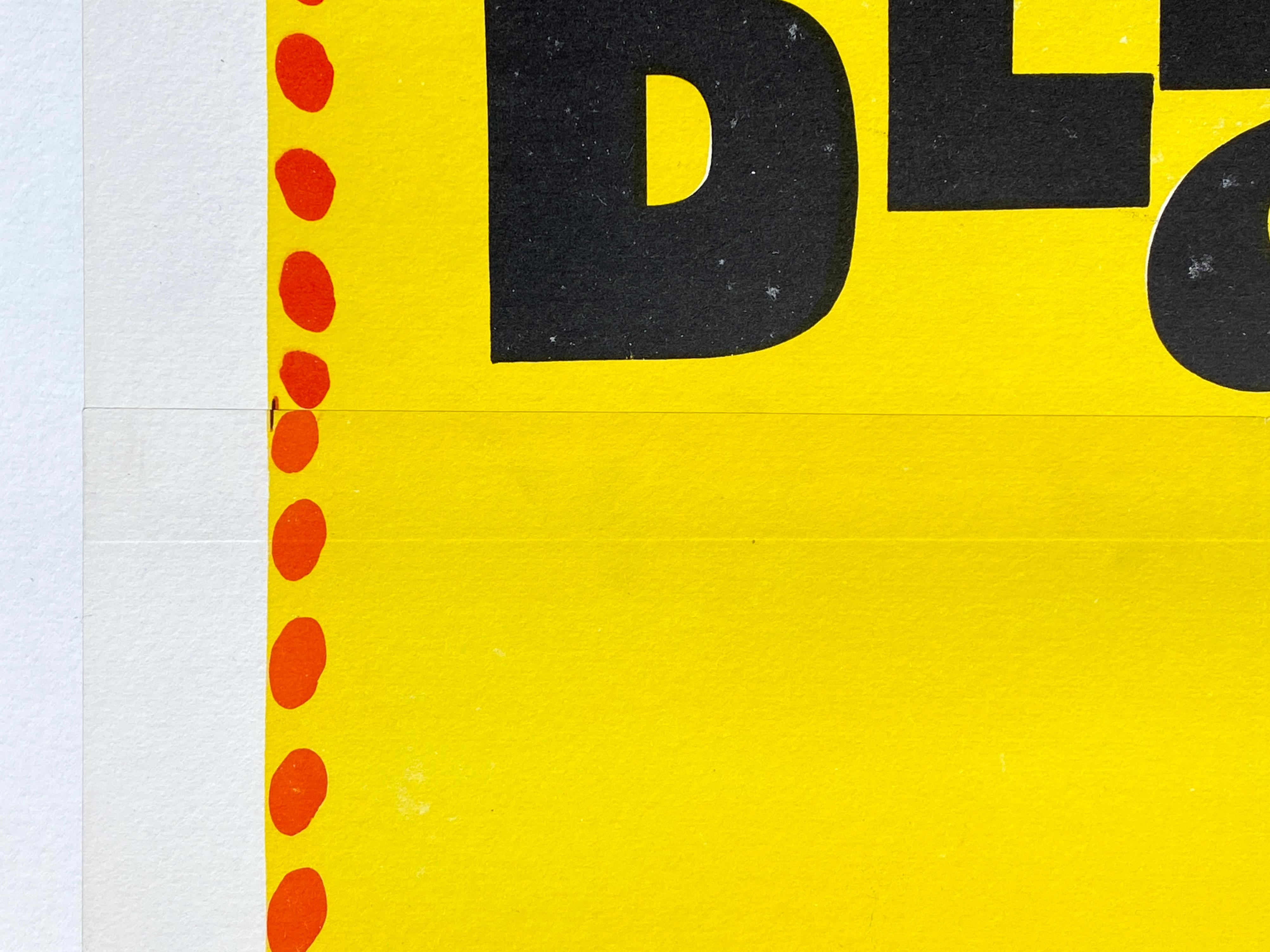 Poster cinematografico originale d'epoca dei The Beatles 