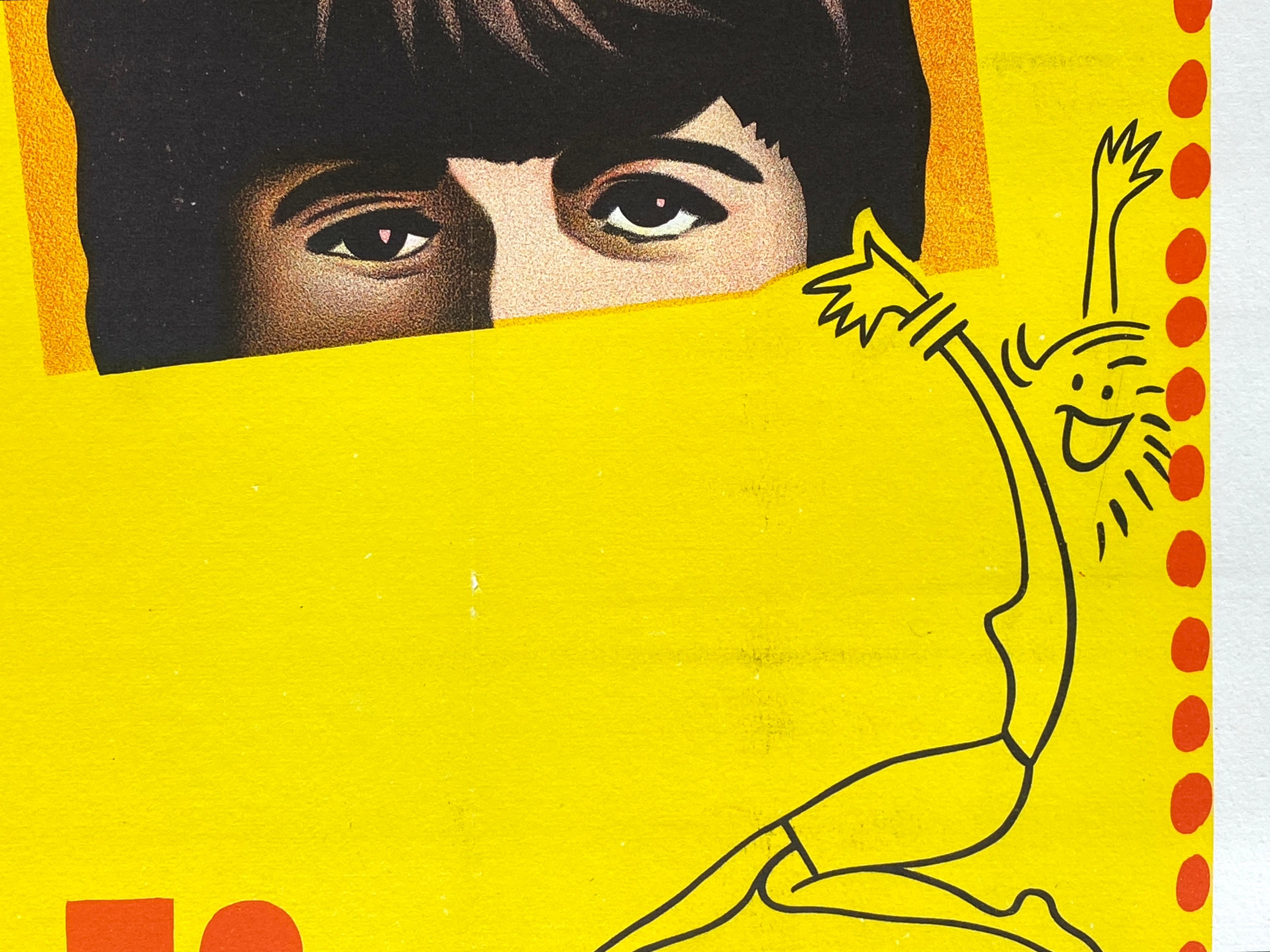 Poster cinematografico originale d'epoca dei The Beatles 