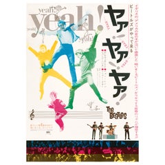 The Beatles 'A Hard Day's Night' Original Vintage Movie Poster, Japanese, 1964