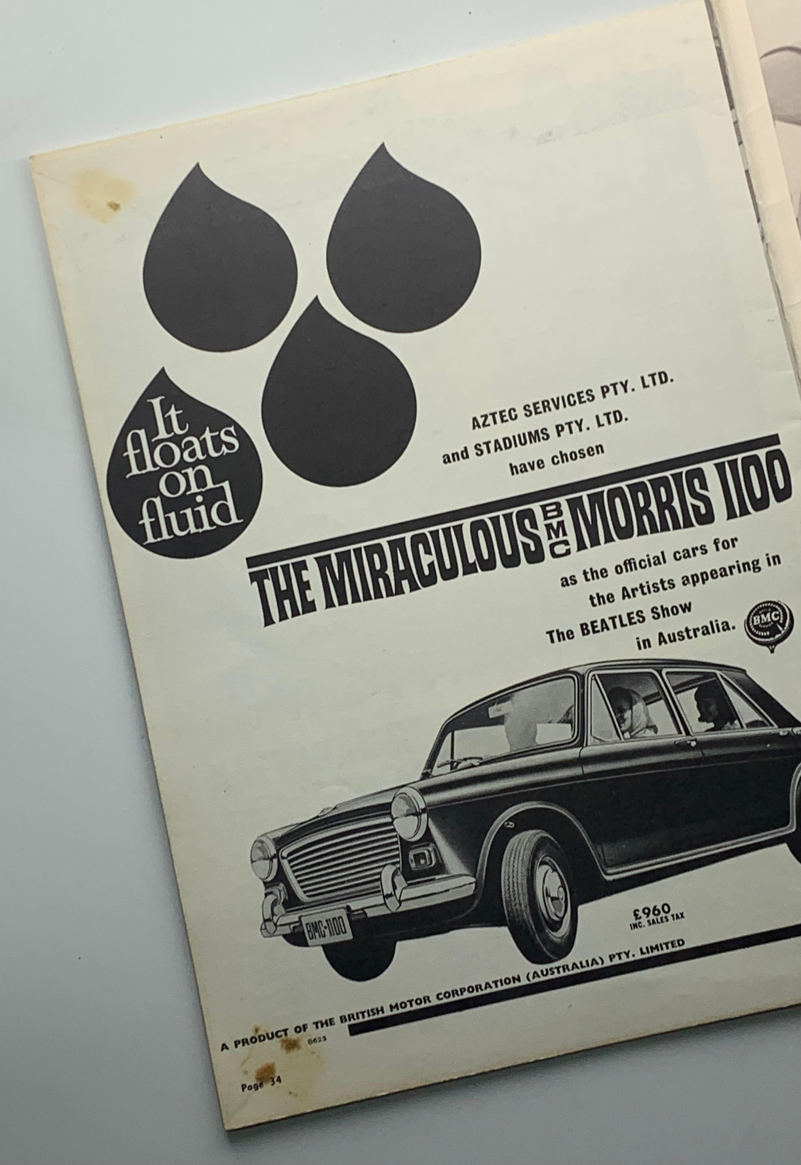 The Beatles Australian Tour 1964 Official Souvenir booklet. For Sale 1