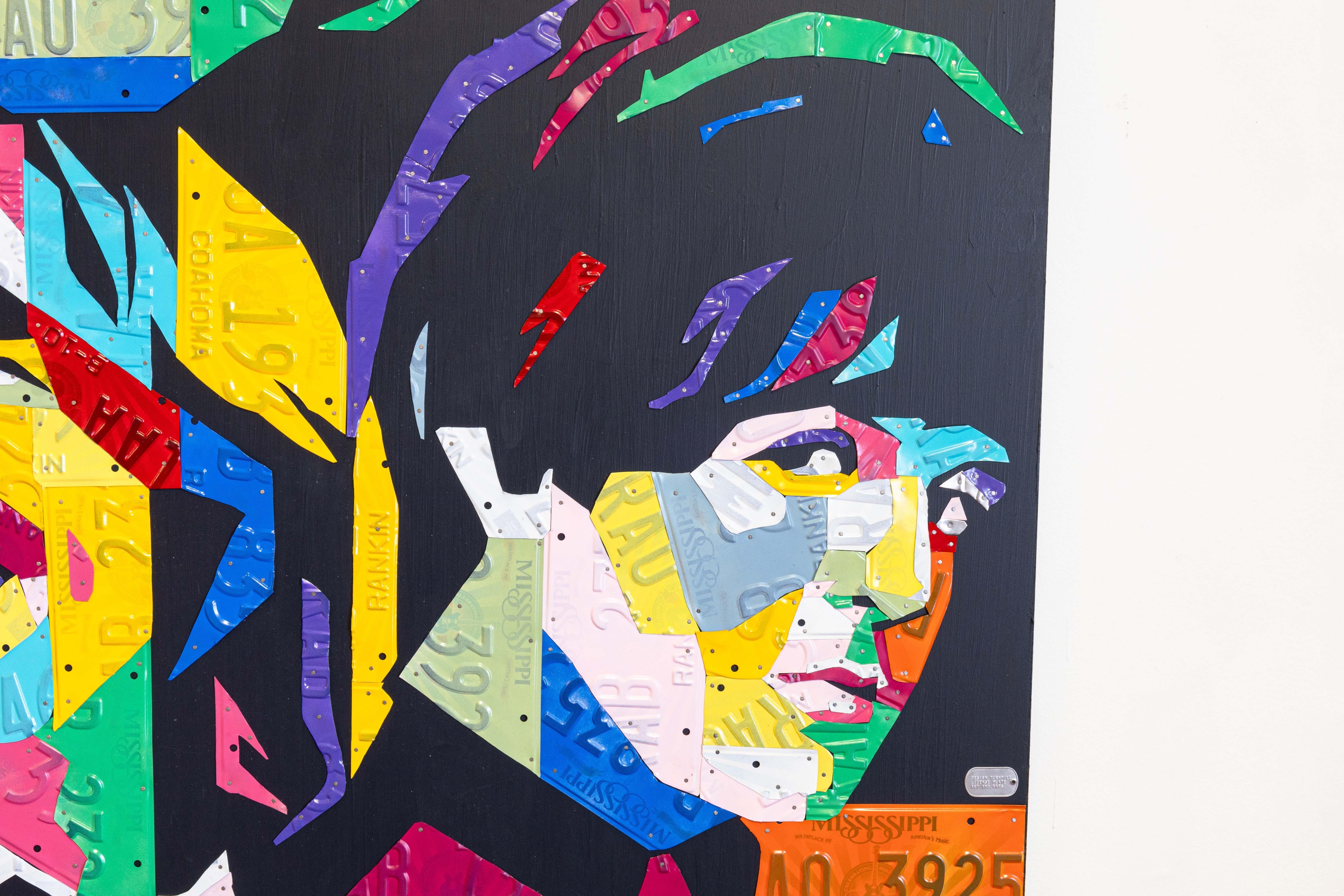 The Beatles by Design Turnpike Placa de matrícula reciclada sobre plancha de madera 2024 en venta 3